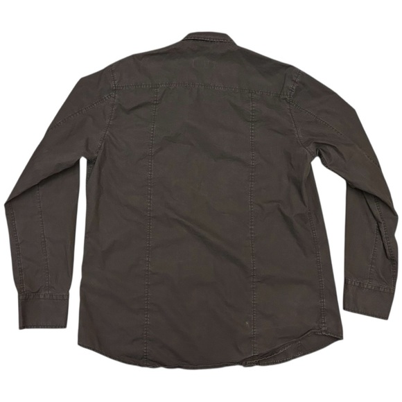 7 Diamonds Black Casual Button Down Cotton Shirt with Classic Collar Size L - Picture 7 of 11